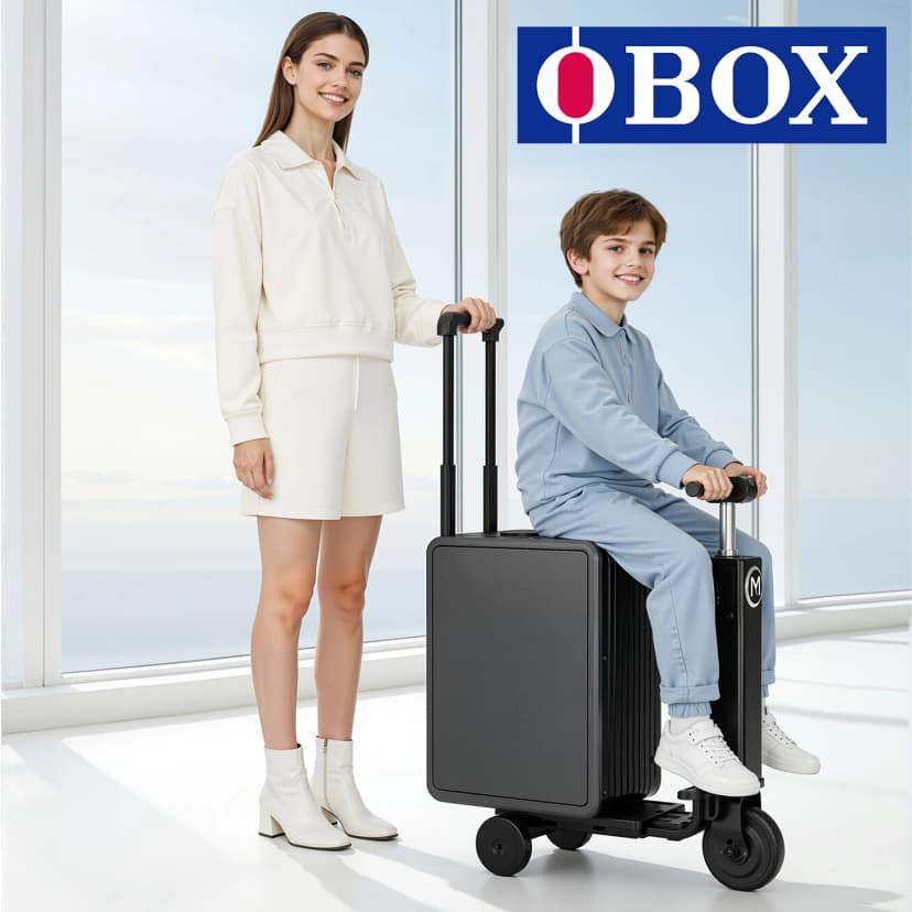 OBOK MYBOX حقيبة سفر بمحرك تعمل بالبطارية - حقيبة قابلة للركوب